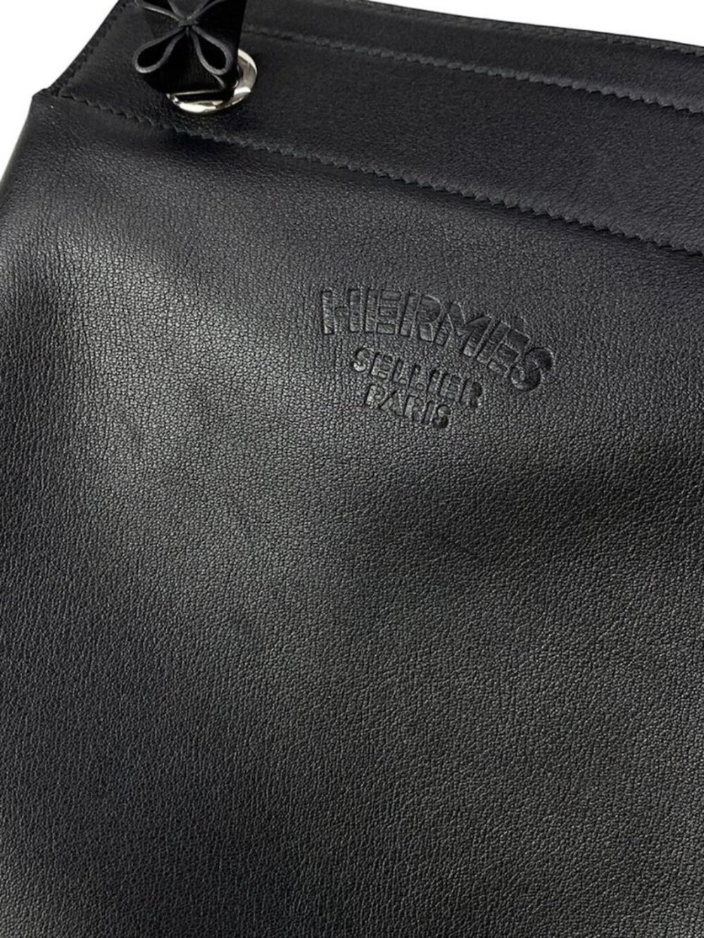 HERMES Aline Mini Black Agneau Milo Veau Swift Y Shoulder Bag - Picture 11 of 15